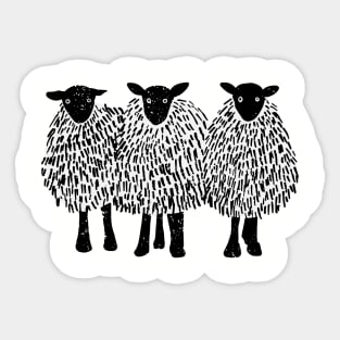 Triple sheep Sticker